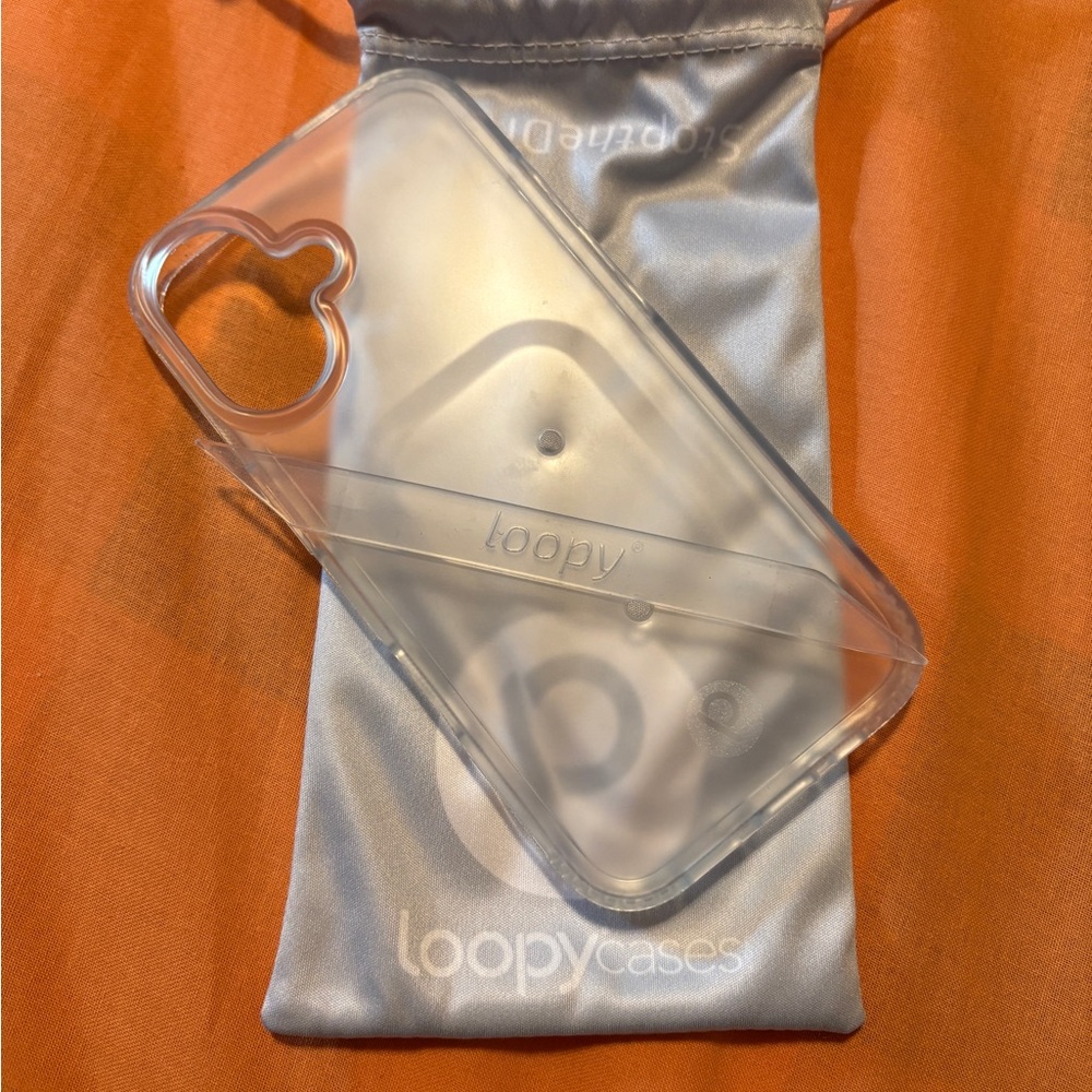 iPhone 16 Loopy Case Matte Clear - Lefty